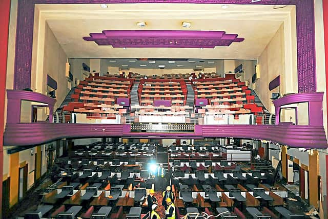 The Hippodrome viewed from the stage after being used as a bingo hall