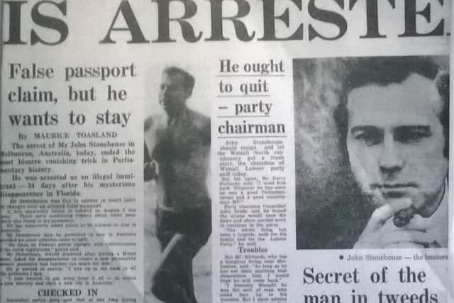 Stonehouse was sensationally arrested on December 24, 1974
