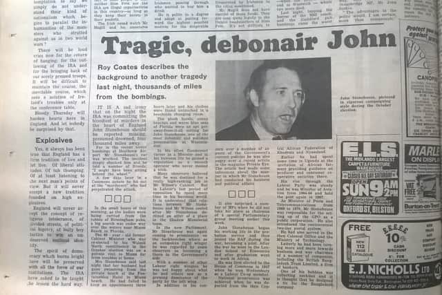 The Express & Star's 'obituary' to the missing MP