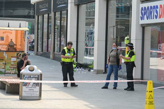 The attack happened near Sports Direct. Photo: SnapperSK