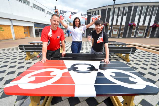 Dave Dancer, Ellie Hunt and Rob Moody prepare for Black Country Day celebrations