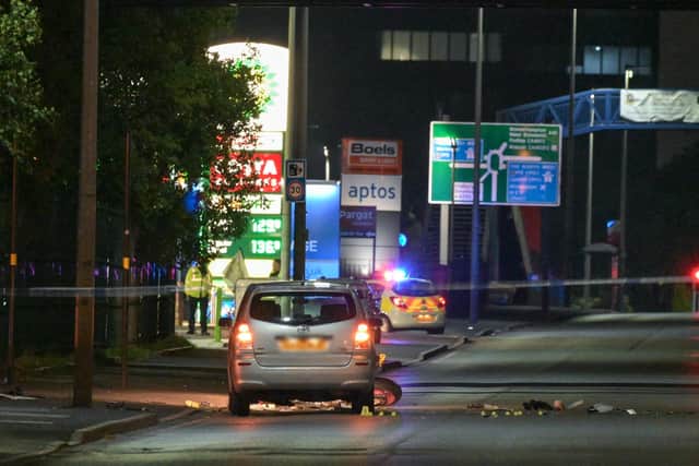 The scene of the crash in West Bromwich. Photo: SnapperSK.