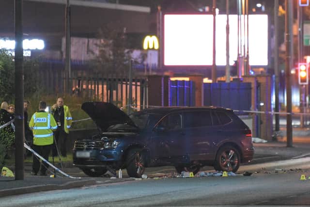The scene of the crash in West Bromwich. Photo: SnapperSK.