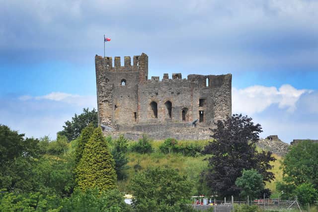 The Black Country flag flies over Dudley Castle