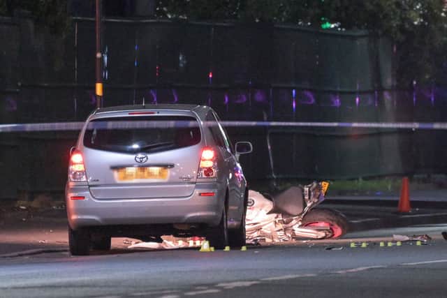 The scene of the crash in West Bromwich. Photo: SnapperSK.