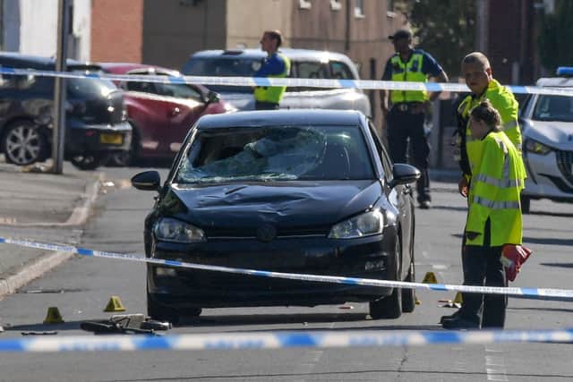 The aftermath of the crash on Prestwood Road. Photo: SnapperSK