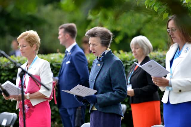 The Princess Royal at the service