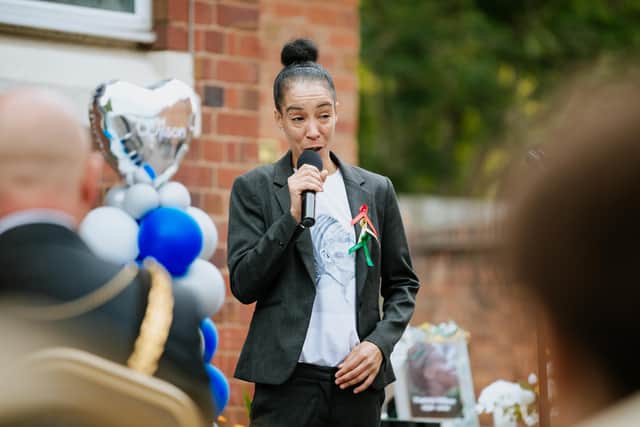 Natalie Barnes, Paulette’s daughter, spoke
