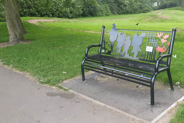 Wolverhampton Bench Wolverhampton park memorial bench vandalised with swastikas