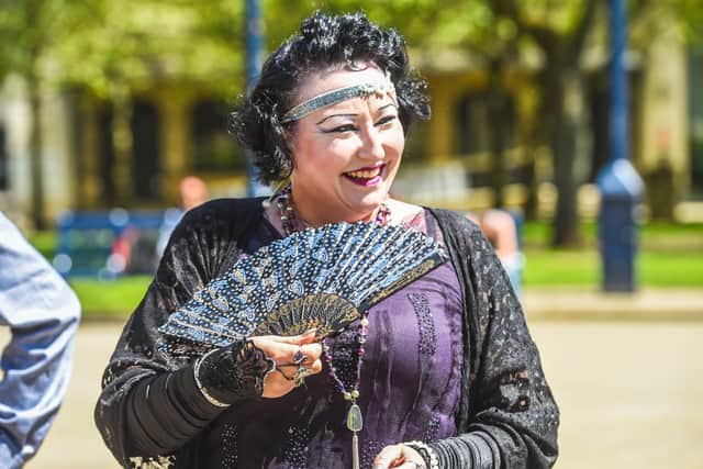 Fans of Peaky Blinders gathered in Birmingham for a charity walk and small service in memory of Aunt Polly actor Helen McCrory OBE. Photo: SnapperSK