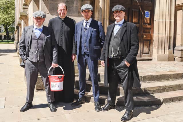 Fans of Peaky Blinders gathered in Birmingham for a charity walk and small service in memory of Aunt Polly actor Helen McCrory OBE. Photo: SnapperSK