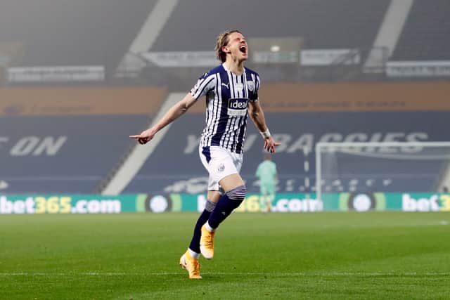 West Bromwich Albion's Conor Gallagher celebrates