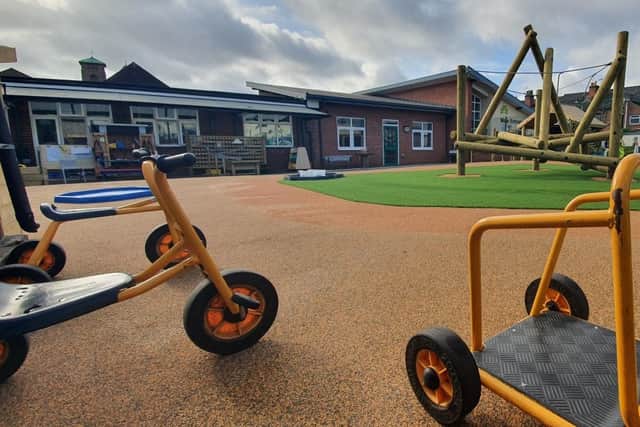The new playground at St Patrick's Catholic Primary School