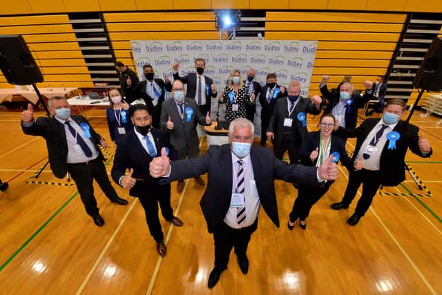 Jubilant Dudley Conservatives were among the first to hear the results