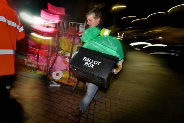 The first results of the night arrive at Stourbridge's Crystal Leisure Centre