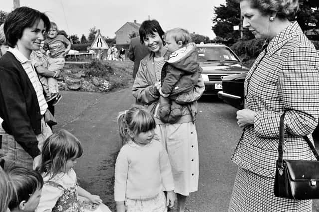 On a surprise visit to Edgmond, Shropshire, in June 1989 she took a grandmotherly interest in youngsters and parents gathered in Shrewsbury Road