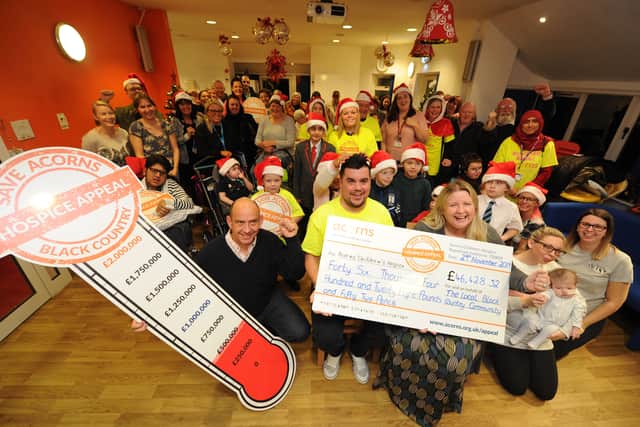 Celebrations when the appeal hit half a million pounds