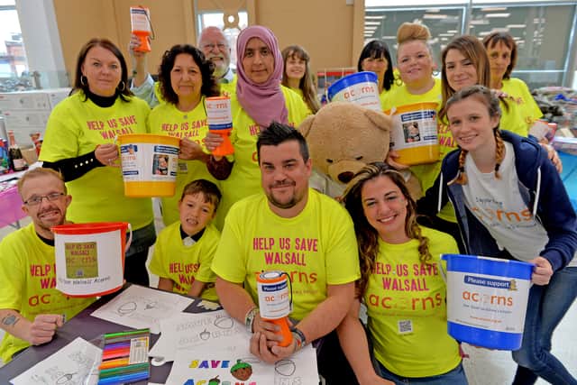 Staff at Tesco Extra raised money for Acorns