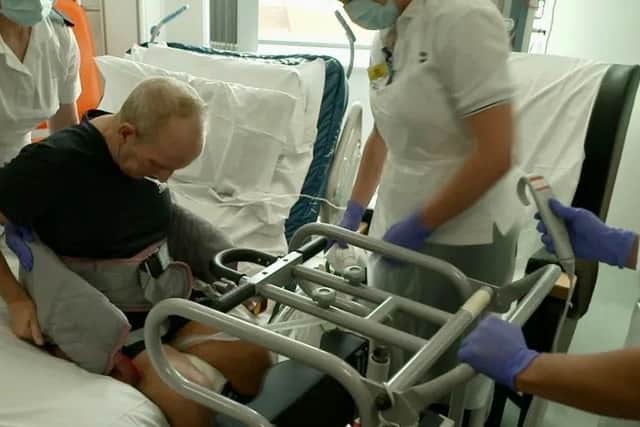 Ian in hospital