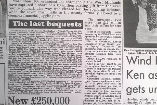 How the Express & Star reported the demise of the West Midlands County Council
