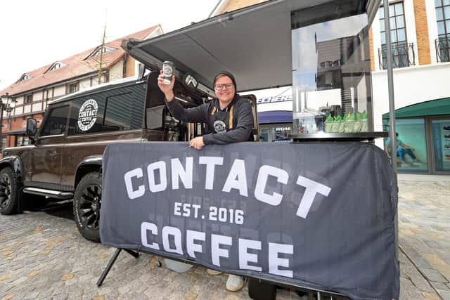 Dan Hall of Cannock company Contact Coffee Co., one of the businesses opening in McArthurGlen