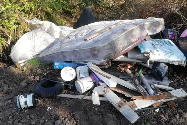 Fly-tipping in Chorley Goosemoor Green, Lichfield