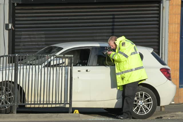 The aftermath of the crash in Brownhills High Street. Photo: SnapperSK