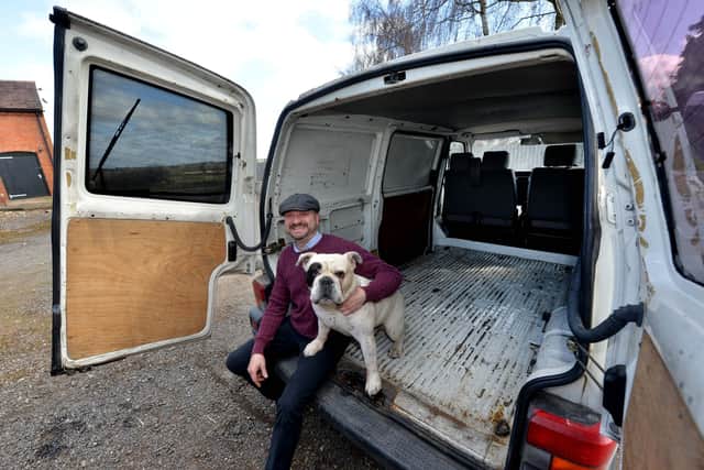 Nick Smith with his dog Ronnie