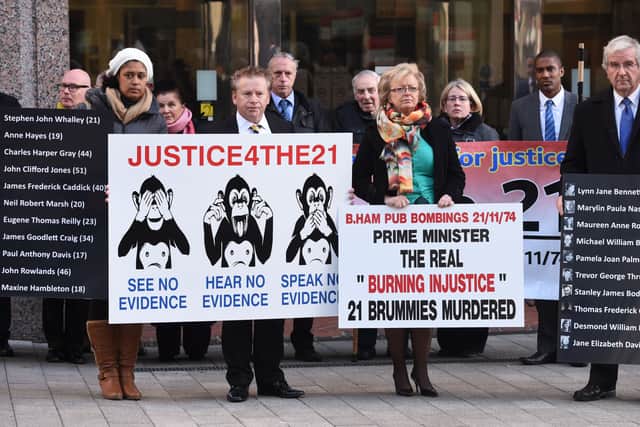 Julie Hambleton, centre, and other bereaved families continue their fight for justice
