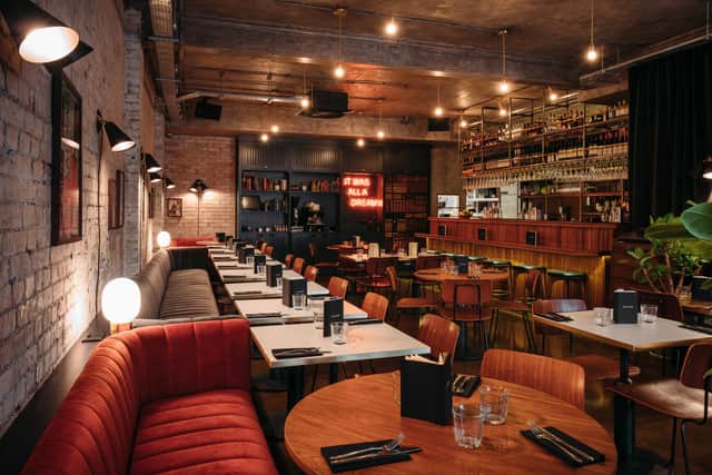 Interior of the Dirty Bones restaurant