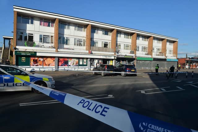 A man was stabbed in a separate incident at the nearby Costcutter