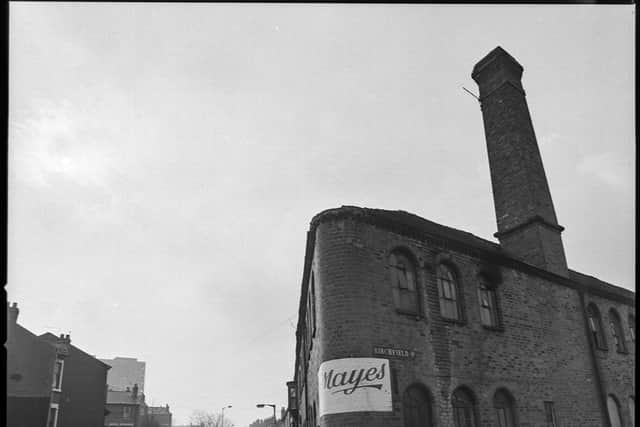 The corner of North Street and Birchfield Street in 1973. The newly built polytechnic building, now the university, is just visible in the background