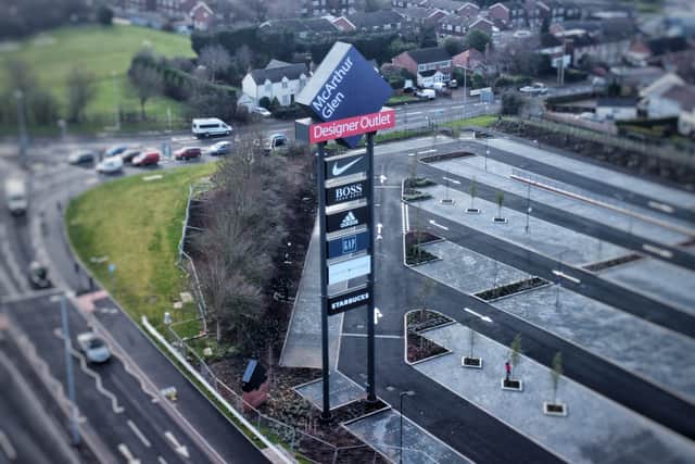 Aerial image showing the progress at the soon to be completed designer outlet shopping desination in Cannock. Pic: Paul Turner of Facebook PTaerialphotography, from Willenhall 