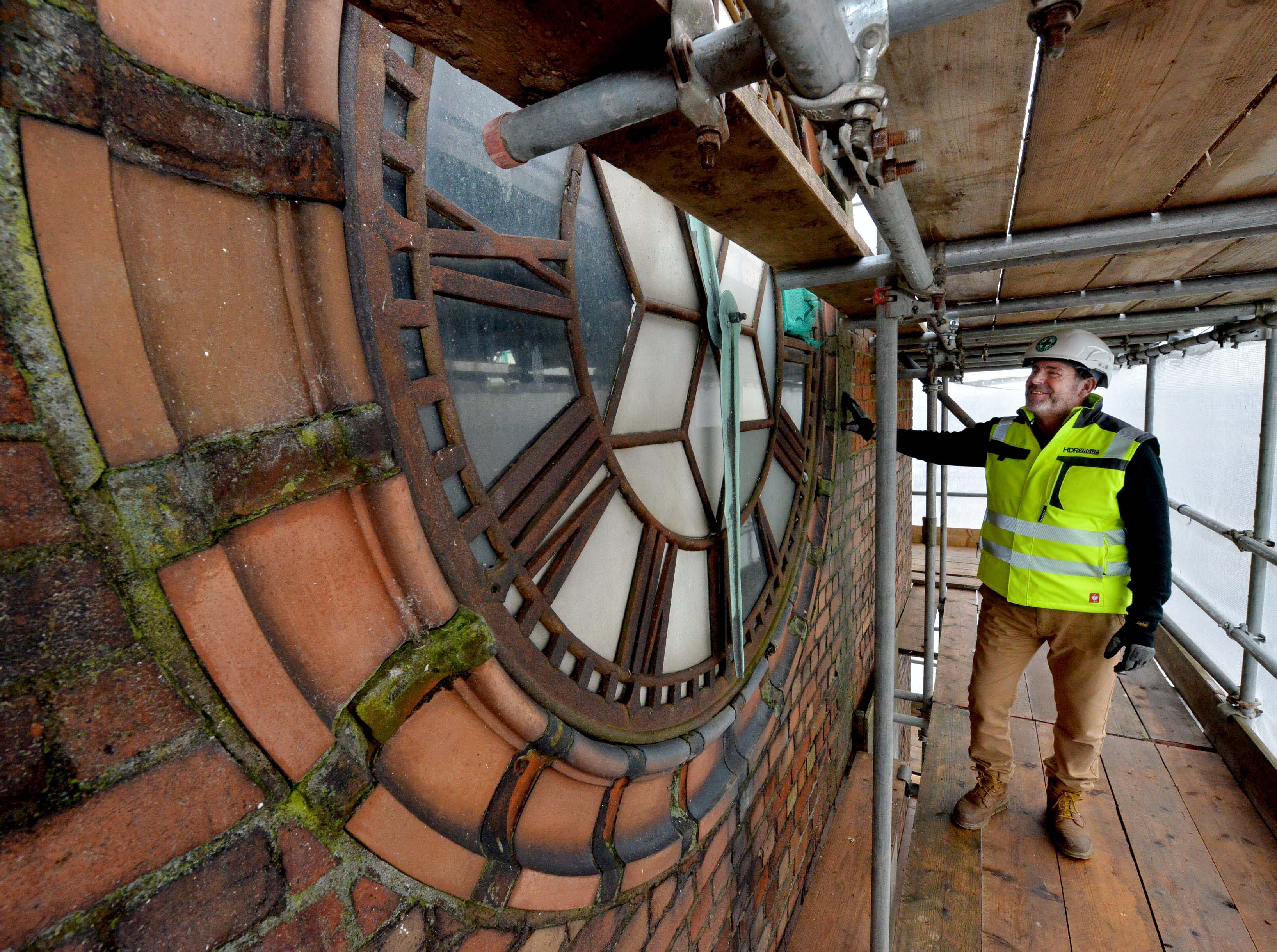Work aims to get Wolverhampton's Goodyear clock ticking once again