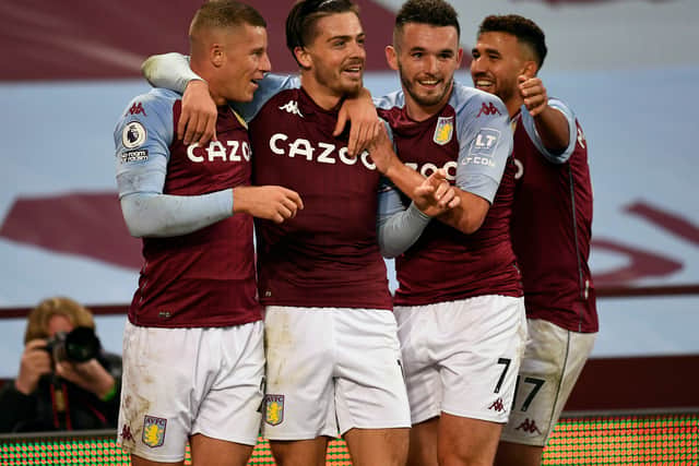 Aston Villa's Jack Grealish celebrates