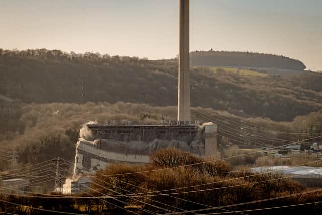 The latest demolition saw the 'Tank Bay' brought down at Ironbridge Power Station  