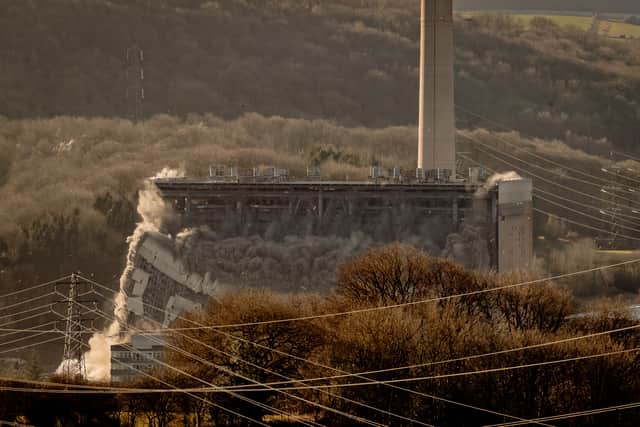 The latest demolition saw the 'Tank Bay' brought down at Ironbridge Power Station  