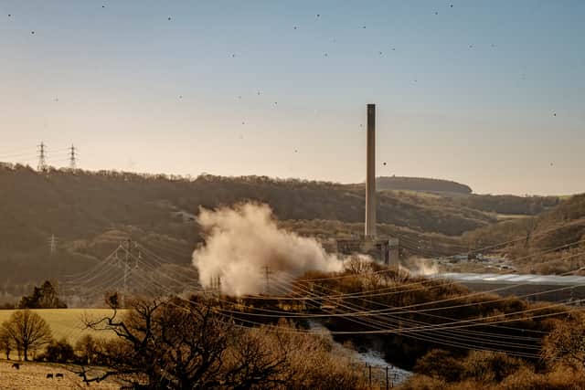 The latest demolition saw the 'Tank Bay' brought down at Ironbridge Power Station  