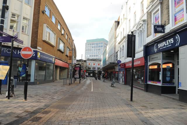 Wolverhampton city centre during the third lockdown
