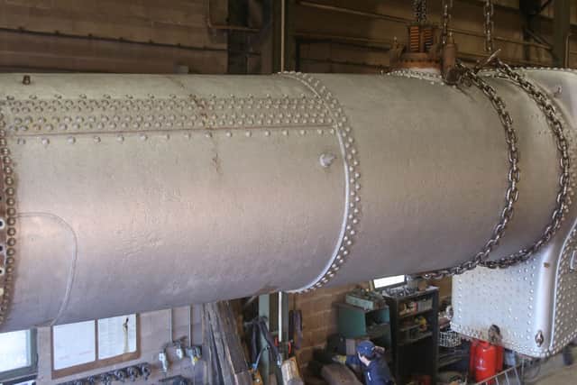 After decades of work the boiler will soon be ready to be used again. Photo: Bob Sweet