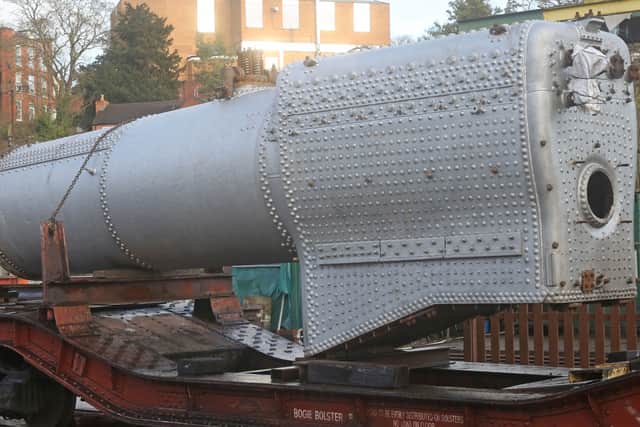 4930 boiler following its arrival at the SVR in Bridgnorth. Photo: Bob Sweet