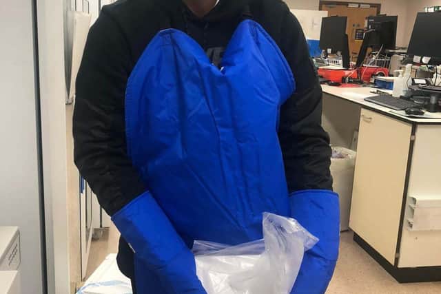 Christopher Simmonds, governance technical manager, with the vaccinations
