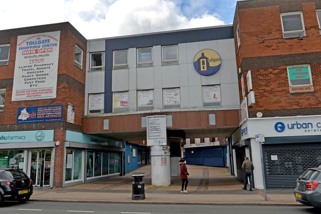 The attack happened in an alleyway near Tollgate Shopping Centre, pictured