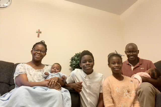 The family at home