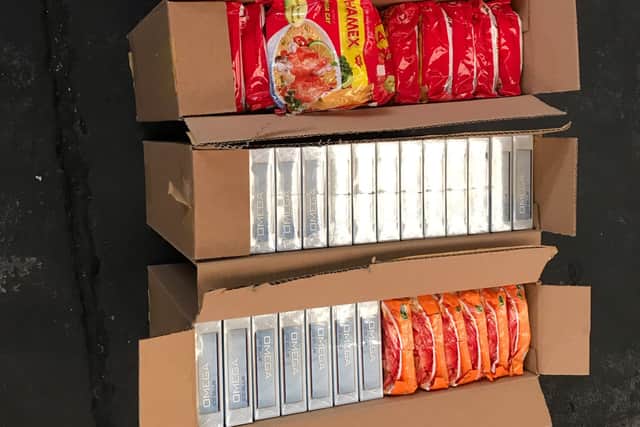 The 30 million cigarettes hidden among noodle soup