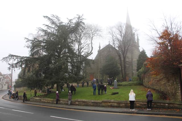 The informal gathering on Remembrance Sunday