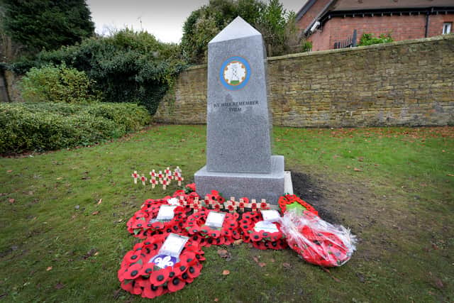 New war memorial installed outside All Saints' Church in Sedgley
