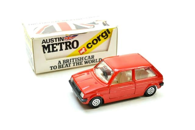 A patriotic Corgi model made the Metro an unlikely schoolboy pin-up