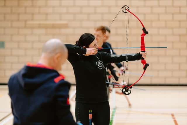An archery class at the Battle Back Centre