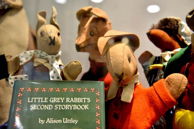 Some of the puppets on display